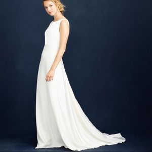 J Crew Percy wedding gown with alterations NWT